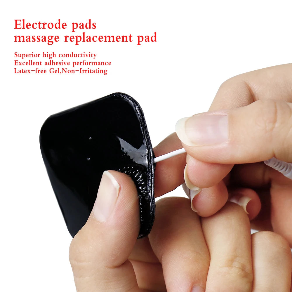 50 / 100 pcs 5×5 cm Self‑Adhesive Electrode Pads — EMS / TENS Muscle Stimulator Patches