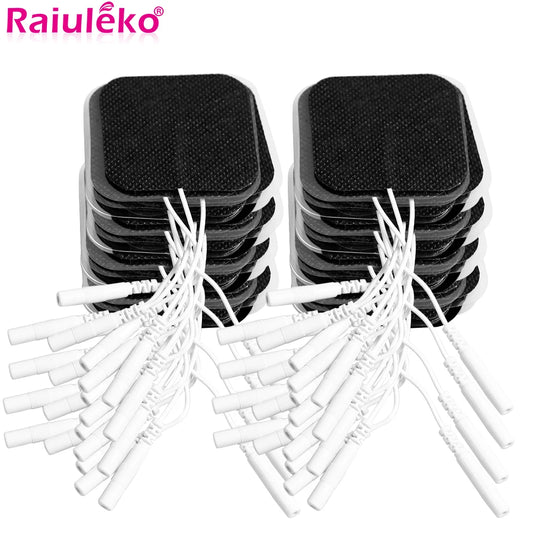 50 / 100 pcs 5×5 cm Self‑Adhesive Electrode Pads — EMS / TENS Muscle Stimulator Patches